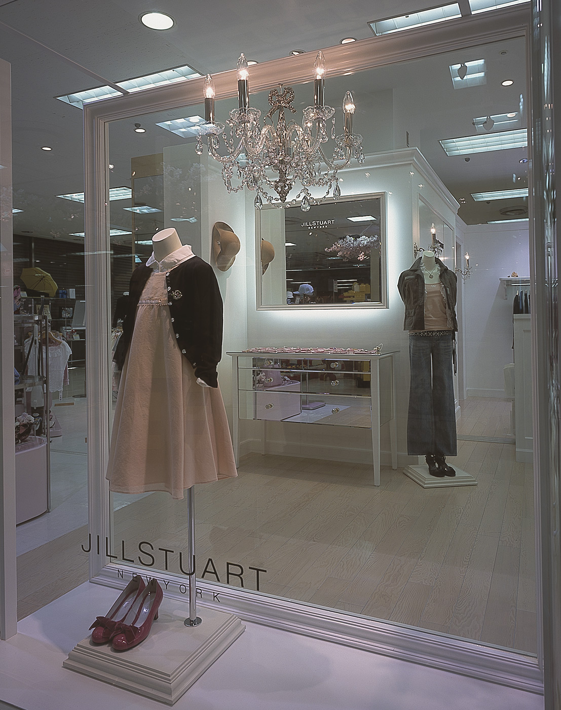 男女ok◇JILLSTUART NEWYORK◇ロゴ配色牛革カード入れ (JILLSTUART